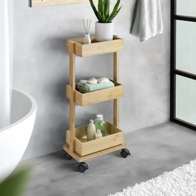 WENKO 24390100 - Raft TORTONA 18 x 71,5 cm, maro/negru