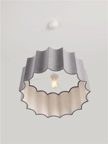 Lustra suspendata cu abajur gri Alve