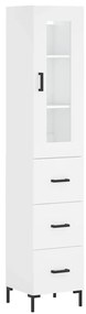3199233 vidaXL Dulap înalt, alb, 34,5x34x180 cm, lemn prelucrat