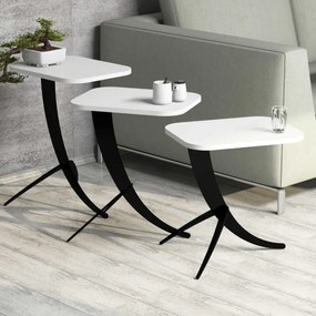 Masă pliabilă Pion White, 3 buc