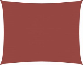 vidaXL Parasolar, cărămiziu, 2,5x4 m, țesătură oxford, dreptunghiular