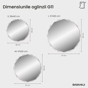 Oglindă atipică cu iluminare LED G11