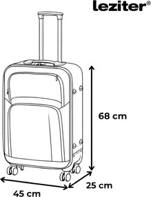 Valiză medie ușoară TravelLux moale 42x65x24 cm neagră