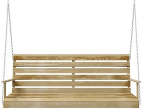 Banca balansoar, 155x65x60 cm, lemn tratat de pin