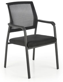Scaun tapitat Bergen negru