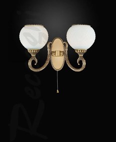 Aplica de perete cu 2 brate din alama design italian 8450
