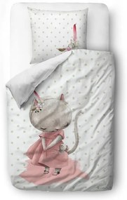 Lenjerie de pat din bumbac Butter Kings Mouse, 140 x 200 cm