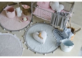 Coș de jucării pentru copii roz deschis din material textil ø 30x30 cm Bubbly – Lorena Canals