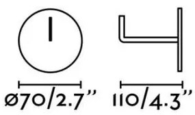 FARO 71556 - Cârlig pentru aplică de perete CAT