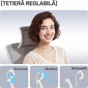 HOMCOM Scaun de Birou Ergonomic și Respirabil cu Suport Lombar Dinamic 4D, 64.5x62.5x112-122 cm, Multicolor | Aosom Romania