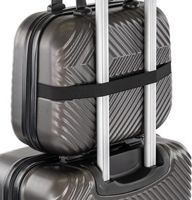 TraveLux Pro valiză manuală cu capac dur 28x36x16 cm aur roz