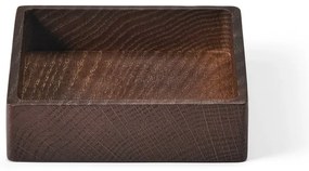Cutie de depozitare maro din lemn, decorativă 11x11x3 cm Square S – LIND DNA