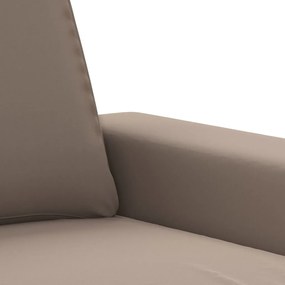 Canapea cu 3 locuri, gri taupe, 210 cm, tesatura microfibra Gri taupe, 244 x 77 x 80 cm