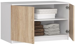 Suprastructură pentru dulap Sashka  (Alb + stejar sonoma). 1069948