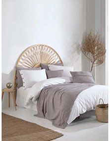 Lenjerie de pat albă din bumbac ranforcé pentru pat dublu/extinsă 240x220 cm Como Striped – Mila Home Luxury