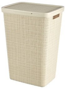 Coș de rufe Curver Jute, 58 l, alb