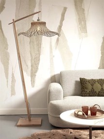 Lampa de podea din bambus Ibiza L 65cm, natur/ negru
