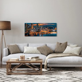 Tablou orașului nocturn (120x50 cm)