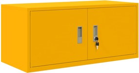 vidaXL Dulap de depozitare Galben muștar 90 x 40 x 40 cm Oțel