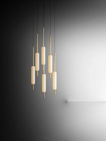 Pendul LED design LUX, fabricat manual TYPHA 285.01.ON