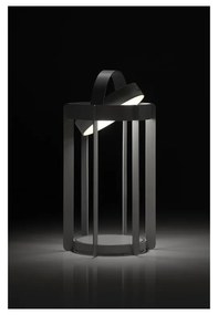 Felinar cu LED gri deschis cu USB (înălțime 30 cm) pentru exterior Firefly – Zone