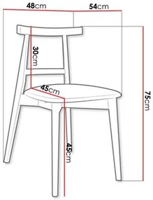 Scaun sufragerie KD 71 (Negru + smaragd) . 1103489