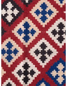 Covor roșu reversibil, țesut manual din lână 120x170 cm Kamal Rami – Nouristan