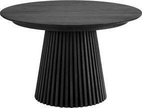 Masă de dining rotundă extensibilă cu blat cu aspect de lemn de stejar cu blat suplimentar ø 120 cm Osaka – House Nordic