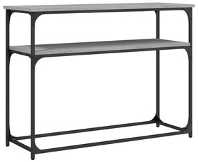 vidaXL Măsuță consolă, gri sonoma, 100x35,5x75 cm, lemn prelucrat