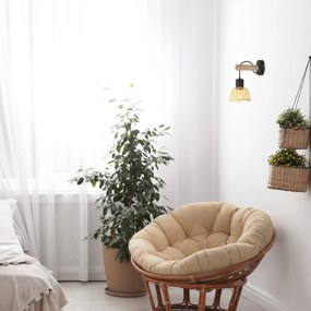 Aplica de perete stil industrial vintage Rattan