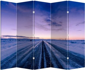 Paravan - Autostrada iarna (210x170 cm)