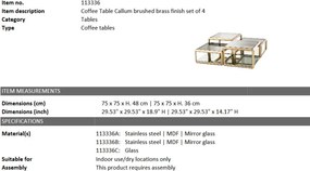 Masuta de cafea eleganta design LUX Callum 113336 HZ