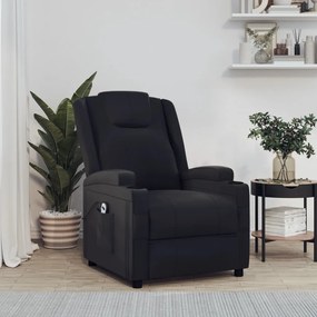 289750 vidaXL Fotoliu cu ridicare, negru, piele ecologică