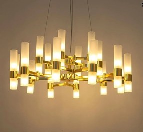 Lustra suspendata design mimimalist Tub 18 auriu