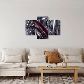 Tabloul cu abstracție gri (90x60 cm)