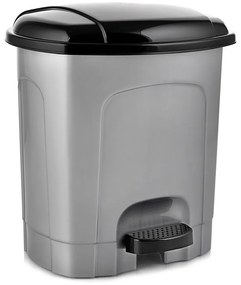 Coș de gunoi gri cu pedală din plastic 3 l – Orion