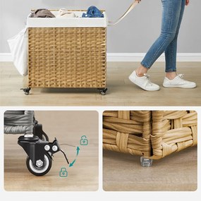 Coș de rufe din plastic 66 x 33 x 66 cm