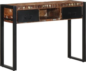 vidaXL Consolă multicoloră 100x35x75 cm lemn masiv recuperat