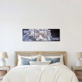 Tablou - Albă ca Zăpada Copac (cu ceas) (90x30 cm)
