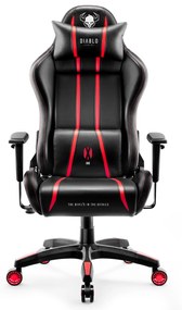 Scaun gaming Diablo X-One 2.0 King Size: negru-roșu