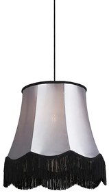 Lampă suspendată retro neagră cu gri 45 cm - Granny