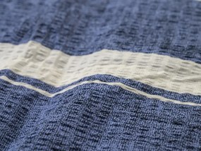 Lenjerie de pat din bumbac Renforce creponat BLUE LINE albastru Dimensiune lenjerie de pat: 70 x 90 cm | 140 x 200 cm