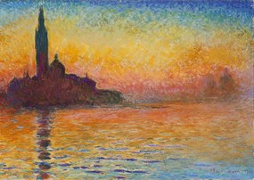 Reproducere San Giorgio Maggiore at Dusk, Claude Monet