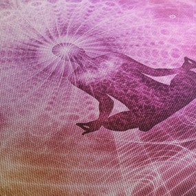 Tablou - Aura de meditație (cu ceas) (90x30 cm)