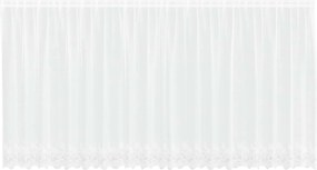 vidaXL Cortină din Dantelă cu perdele Alb 140 x 500 cm Poliester