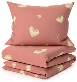 Lenjerie de pat din microfibra ORANGE HEART, roz Dimensiune lenjerie de pat: 70 x 90 cm | 140 x 200 cm