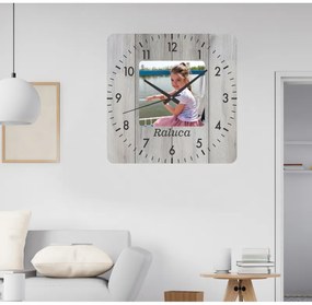 Ceas de perete personalizat cu fotografia copilului