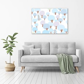Tablou pe pânză canvas Copaci colorate