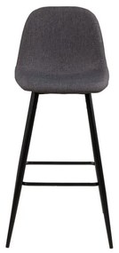 Scaun de bar negru/gri 101 cm Wilma – Actona