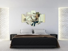 Tablou - Astronom pe bicicletă (150x105 cm)